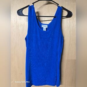 Chico's Ribbed Blue Tank Top